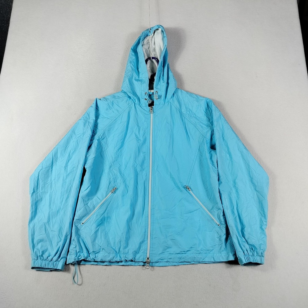 Vintage 90s Eddie Bauer Jacket Men's Large Blue Windbreaker Gorpcore Outdoors‎